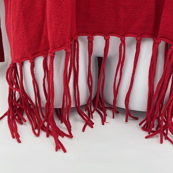 Red fringe turtleneck Michael kors sweater - Picture 3 of 12